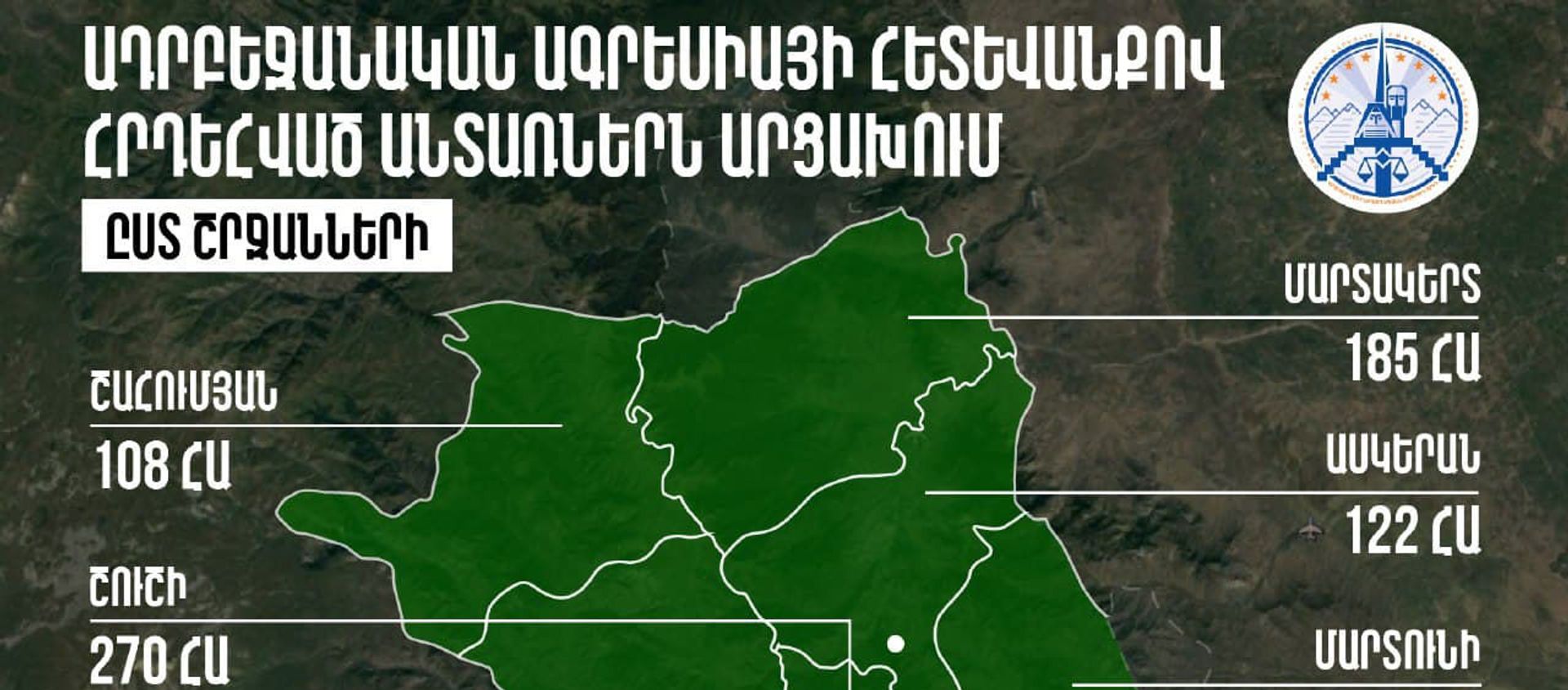 Ադրբեջանական ագրեսիայի հետևանքով հրդեհված անտառներն Արցախում - Sputnik Արմենիա, 1920, 03.11.2020