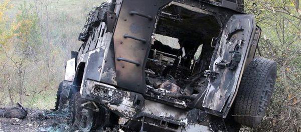 Подбитая военная техника ВС Азербайджана Подбитая военная техника ВС Азербайджана - Sputnik Армения