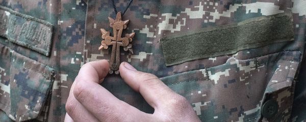Обряд крещения военнослужащих недалеко от передовой линии (2 ноября 2020). Карабах Обряд крещения военнослужащих недалеко от передовой линии (2 ноября 2020). Карабах - Sputnik Армения