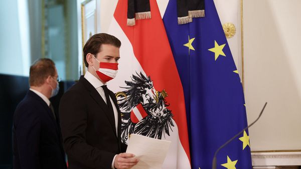 Канцлер Австрии Себастьян Курц проводит пресс-конференцию после перестрелки в Вене (3 ноября 2020). Австрия - Sputnik Армения