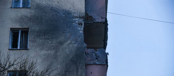 Последствия обстрела Шуши силами ВС Азербайджана (3 ноября 2020). Карабах - Sputnik Армения