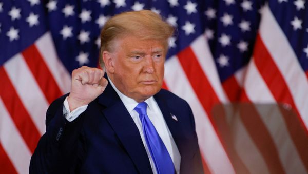 Президент США Дональд Трамп рассказывает о первых результатах президентских выборов (4 ноября 2020). Вашингтон Президент США Дональд Трамп рассказывает о первых результатах президентских выборов (4 ноября 2020). Вашингтон - Sputnik Армения