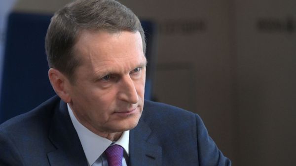 Директор Службы внешней разведки РФ Сергей Нарышкин во время интервью генеральному директору МИА Россия сегодня Дмитрию Киселеву - Sputnik Армения