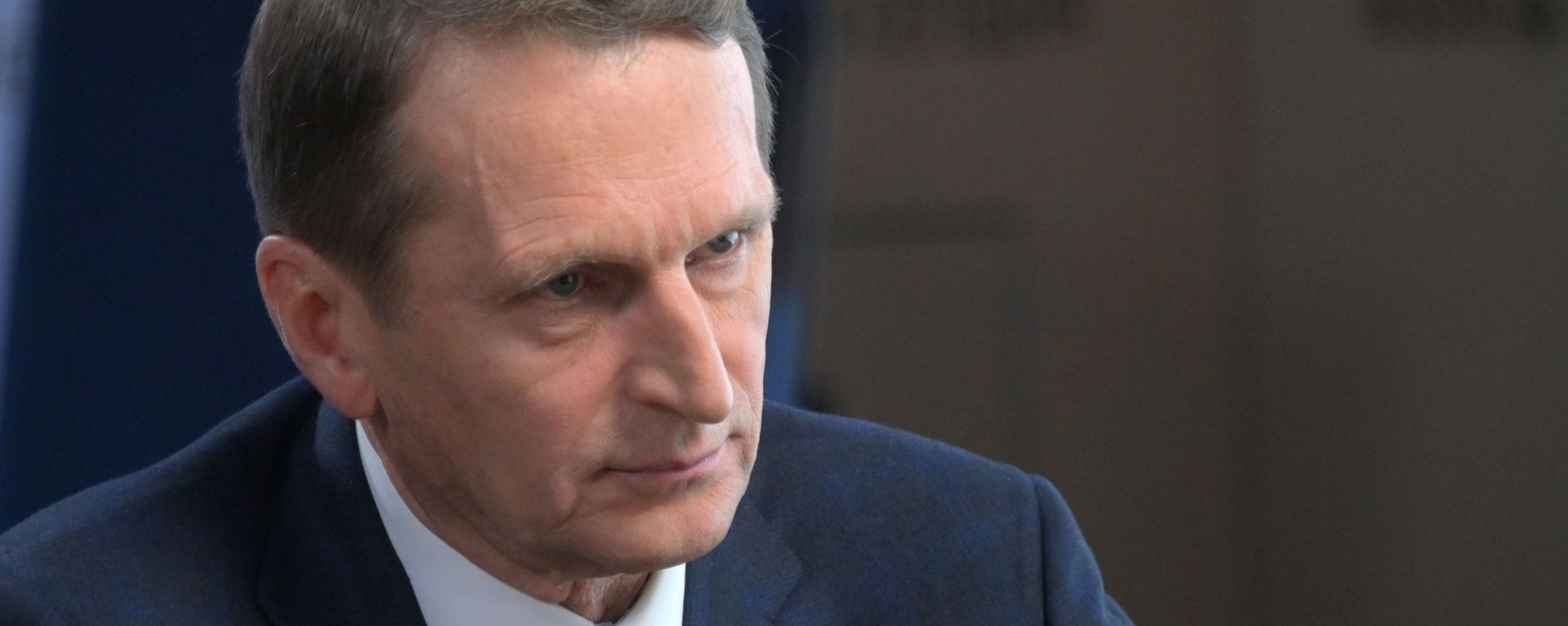 Директор Службы внешней разведки РФ Сергей Нарышкин во время интервью генеральному директору МИА Россия сегодня Дмитрию Киселеву - Sputnik Армения, 1920, 27.11.2021