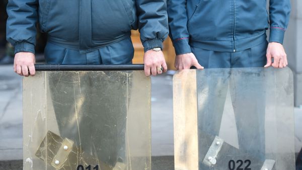 Полицейское оцепление у здания Правительства Армении (10 ноября 2020). Еревaн - Sputnik Армения