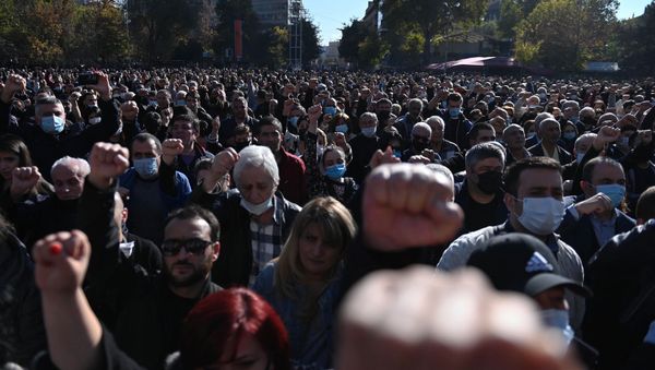 Ситуация на площади Свободы (11 ноября 2020). Еревaн - Sputnik Արմենիա