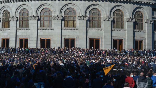 Ситуация на площади Свободы (11 ноября 2020). Еревaн - Sputnik Արմենիա