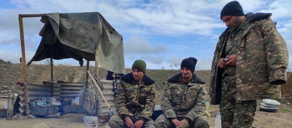 Аскеранское артиллерийское подразделение после прекращения военных действий - Sputnik Армения