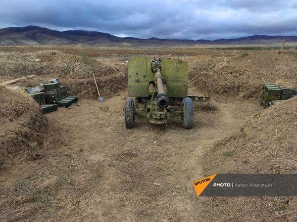 Аскеранское артиллерийское подразделение после прекращения военных действий - Sputnik Армения
