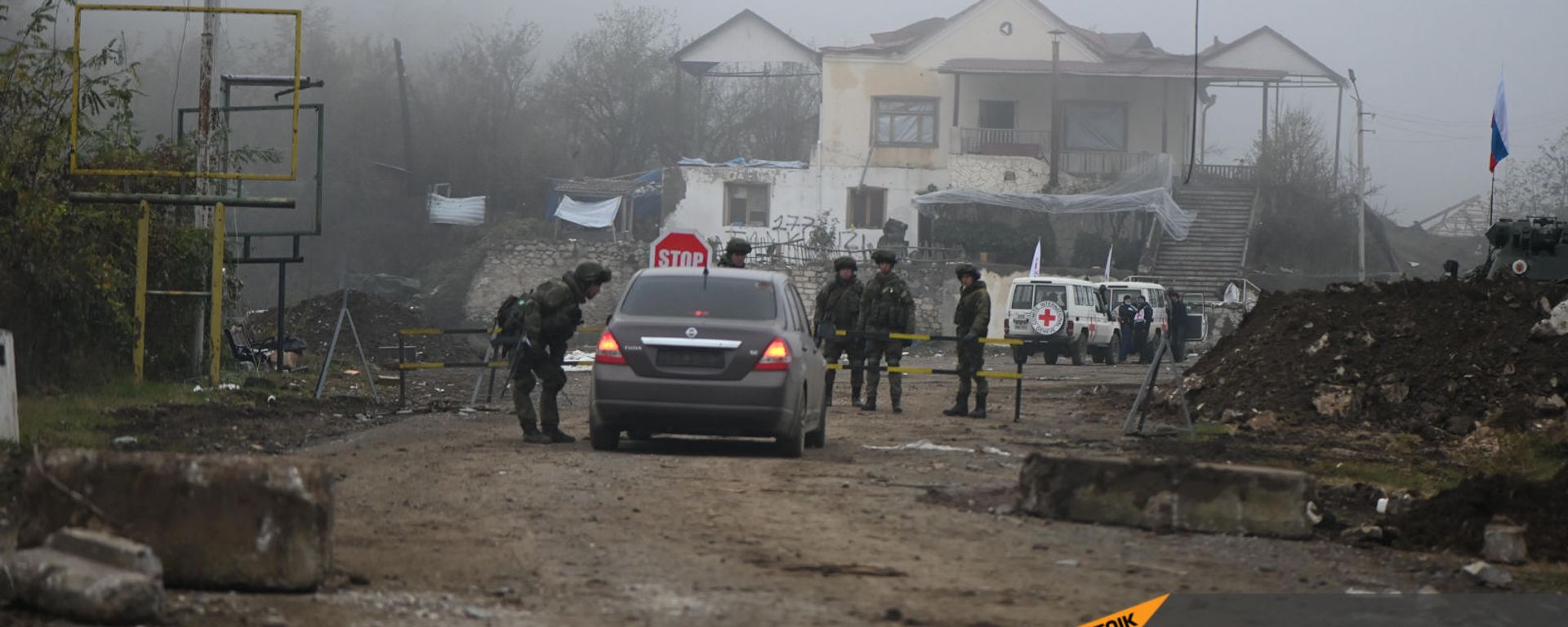 Дорога на подступе к Шуши после окончания военных действий (14 ноября 2020). Карабах - Sputnik Армения, 1920, 09.12.2020