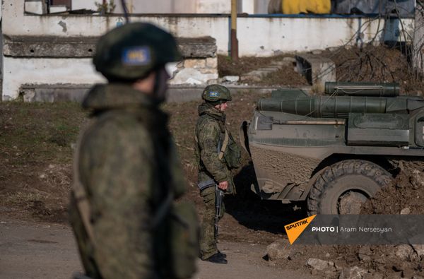 Блокпост российских миротворческих сил в Лачинском коридоре (17 ноября 2020). Карабах Блокпост российских миротворческих сил в Лачинском коридоре (17 ноября 2020). Карабах - Sputnik Армения