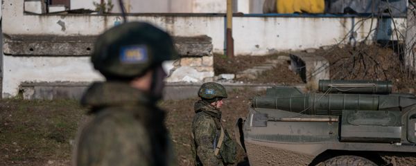 Блокпост российских миротворческих сил в Лачинском коридоре (17 ноября 2020). Карабах - Sputnik Армения