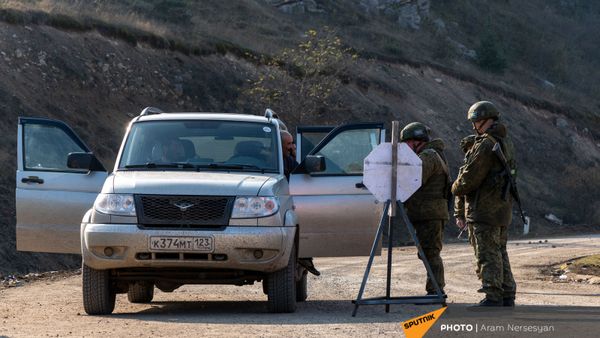 Блокпост российских миротворческих сил в Лачинском коридоре (17 ноября 2020). Карабах - Sputnik Армения