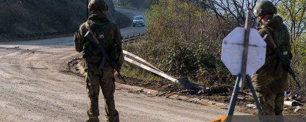 Блокпост российских миротворческих сил в Лачинском коридоре (17 ноября 2020). Карабах - Sputnik Армения
