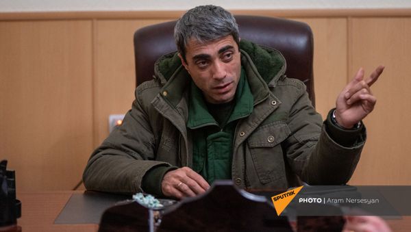 Глава Мартакертского района Айк Бахшян во время интервью агентству Sputnik Армения (18 ноября 2020). Карабах - Sputnik Արմենիա
