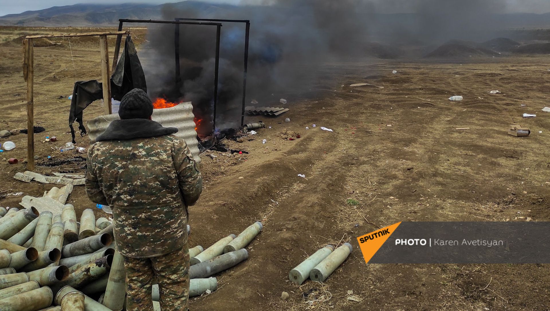 Аскеранское артиллерийское подразделение после прекращения военных действий Аскеранское артиллерийское подразделение после прекращения военных действий - Sputnik Армения, 1920, 01.04.2021