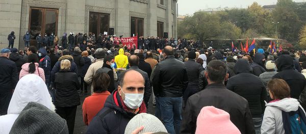Митинг оппозиции на площади Свободы (21 ноября 2020). Еревaн - Sputnik Армения