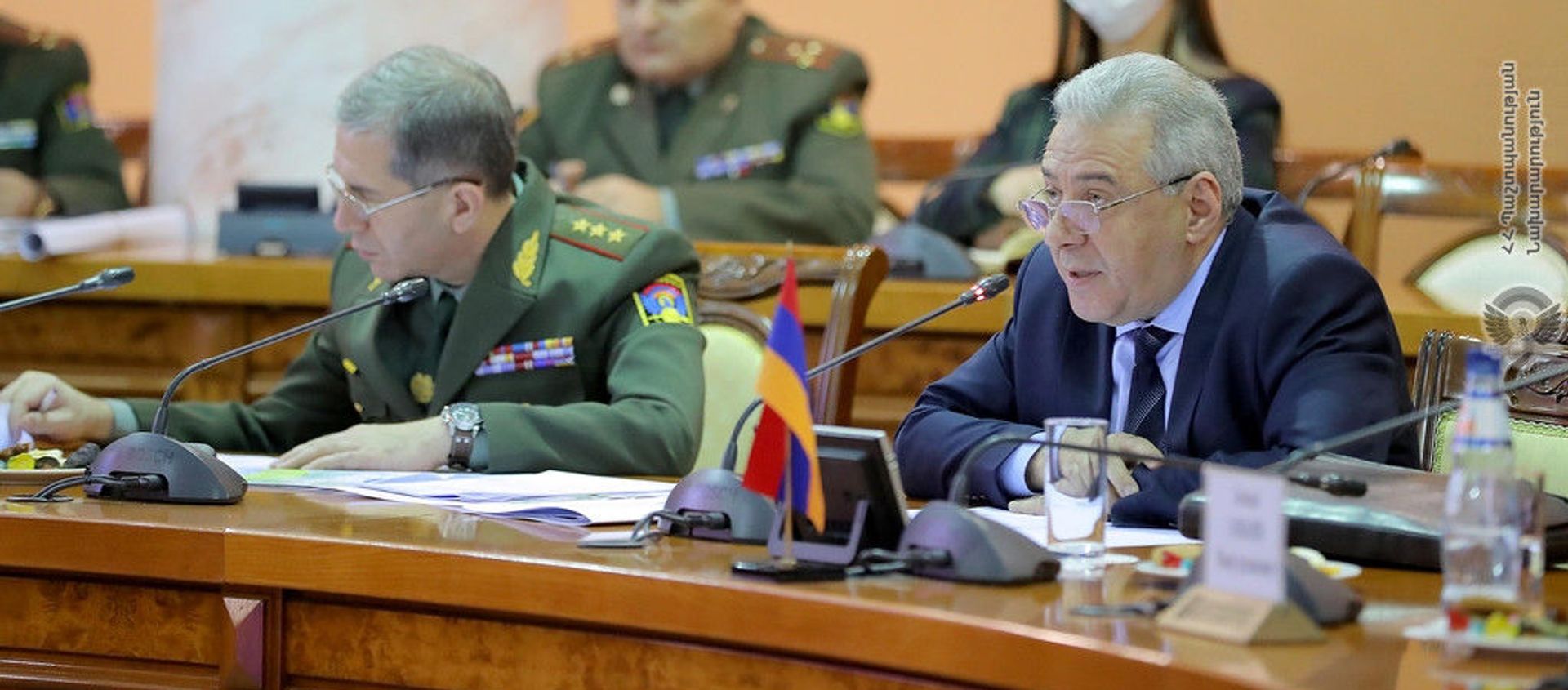 Встреча министров обороны Армении и России Вагаршака Арутюняна и Сергея Шойгу (21 ноября 2020). Еревaн - Sputnik Армения, 1920, 12.05.2021