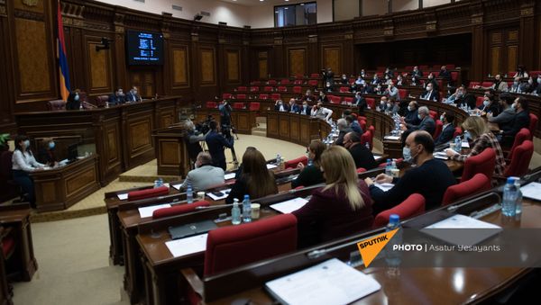 Внеочередное заседание Парламента Армении (26 ноября 2020). Еревaн - Sputnik Армения