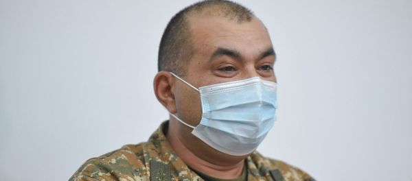 Пресс-конференция замначальника Генштаба ВС РА Тирана Хачатряна (26 ноября 2020). Еревaн - Sputnik Արմենիա