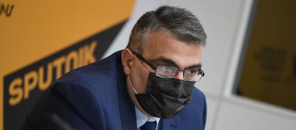 Карен Хачатрян на пресс-конференции на тему Советская Армения в исторических судьбах армянского народа (27 ноября 2020). Еревaн - Sputnik Արմենիա