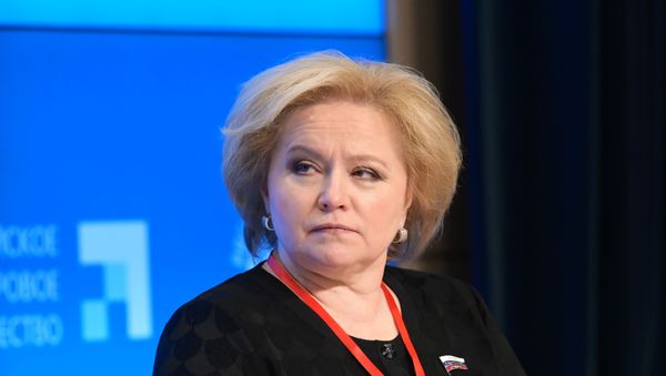 Председатель Российского общества Знание, заместитель председателя Комитета Государственной Думы РФ по образованию и науке Любовь Духанина - Sputnik Армения