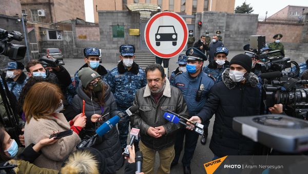 Акция с призывом решить вопрос с военнопленными и пропавшими без вести (29 ноября 2020). Еревaн - Sputnik Արմենիա
