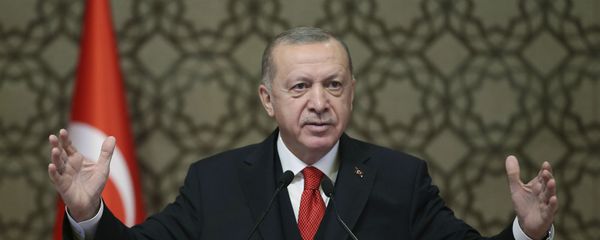 Президент Турции Реджеп Тайип Эрдоган выступает на встрече послов Турции (9 ноября 2020). Анкара Президент Турции Реджеп Тайип Эрдоган выступает на встрече послов Турции (9 ноября 2020). Анкара - Sputnik Армения