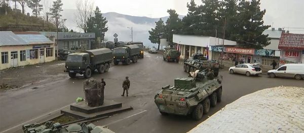 Мониторинг обстановки и контроль соблюдения режима прекращения огня в Лачинском коридоре - Sputnik Արմենիա