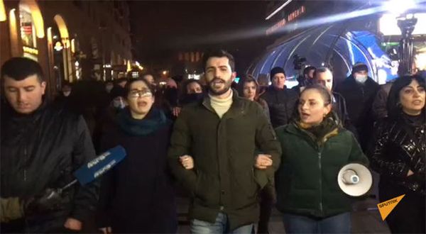 Акция протеста в Ереване, 1 декабря 2020 Акция протеста в Ереване, 1 декабря 2020 - Sputnik Армения