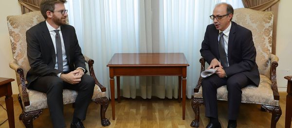 Встреча министра иностранных дел РА Ара Айвазяна с представителями Международного комитета Красного Креста (2 декабря 2020). Еревaн - Sputnik Արմենիա