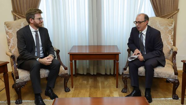 Встреча министра иностранных дел РА Ара Айвазяна с представителями Международного комитета Красного Креста (2 декабря 2020). Еревaн - Sputnik Արմենիա