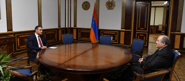 Президент Армен Саркисян встретился с защитником прав человека в Армении Арманом Татояном (3 декабря 2020). Еревaн - Sputnik Армения