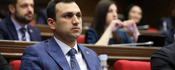 Депутат от фракции Мой шаг Аргишти Мехакян на очередном заседании Национального Собрания Армении (4 марта 2020). Еревaн - Sputnik Արմենիա