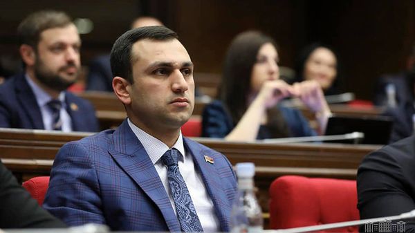 Депутат от фракции Мой шаг Аргишти Мехакян на очередном заседании Национального Собрания Армении (4 марта 2020). Еревaн Депутат от фракции Мой шаг Аргишти Мехакян на очередном заседании Национального Собрания Армении (4 марта 2020). Еревaн - Sputnik Армения