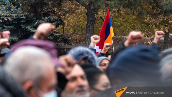 Митинг оппозиции с требованием отставки премьер-министра (5 декабря 2020). Еревaн Митинг оппозиции с требованием отставки премьер-министра (5 декабря 2020). Еревaн - Sputnik Армения