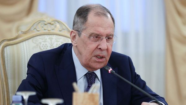 Министр иностранных дел России Сергей Лавров во время встречи с армянским коллегой (7 декабря 2020). Москвa - Sputnik Արմենիա