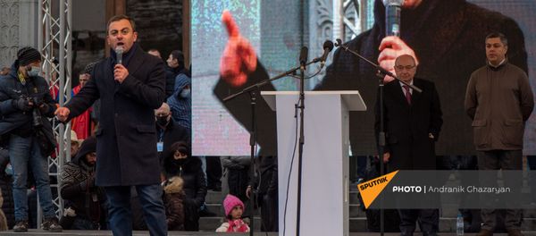 Митинг оппозиции с требованием отставки премьер-министра (5 декабря 2020). Еревaн - Sputnik Արմենիա