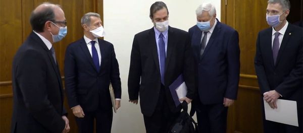 Встреча министра иностранных дел Армении Ара Айвазяна с сопредседателями Минской группы ОБСЕ (14 декабря 2020). Еревaн - Sputnik Արմենիա