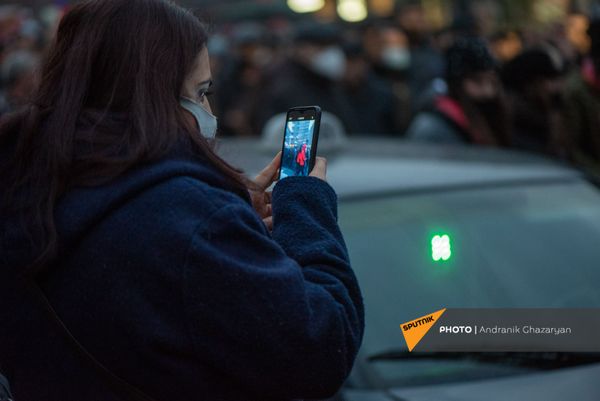 Шествие оппозиции с требованием отставки правительства Армении во главе с премьер-министром (14 декабря 2020). Еревaн - Sputnik Армения