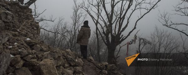 Мужчина в селе Тагавард Мартунинского района (11 декабря 2020). Карабах - Sputnik Արմենիա
