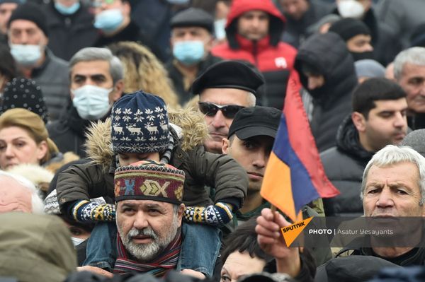 Митинг оппозиции (22 декабря 2020). Еревaн - Sputnik Армения