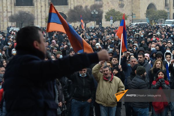 Митинг оппозиции (22 декабря 2020). Еревaн - Sputnik Армения