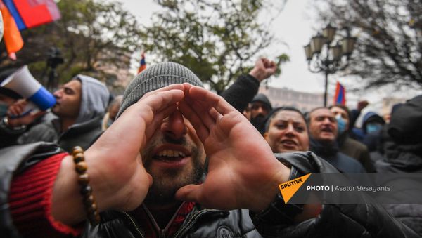 Митинг оппозиции (22 декабря 2020). Еревaн - Sputnik Армения