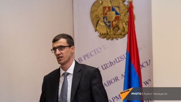 Пресс-конференция министра труда и социальных вопросов Месропа Аракеляна (25 декабря 2020). Еревaн - Sputnik Արմենիա