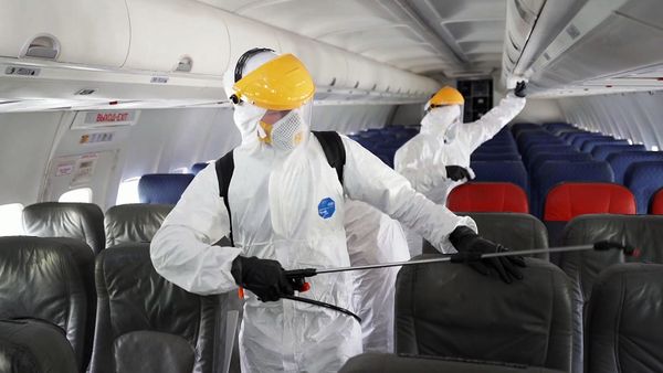Дезинфекция самолетов в аэропорту Домодедово - Sputnik Արմենիա