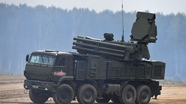 Зенитно-ракетный комплекс Панцирь-СМ во время демонстрации ходовых и огневых возможностей в рамках Международного военно-технического форума Армия-2019 (27 июня 2019). Полигон Алабино - Sputnik Արմենիա