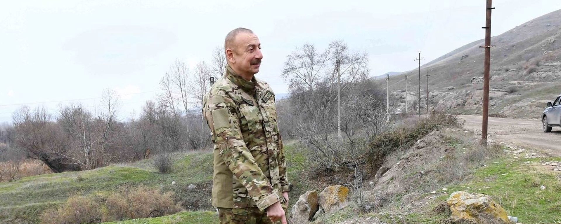 Президент Азербайджана И. Алиев посетил районы, перешедшие под влияние Азербайджана - Sputnik Армения, 1920, 18.04.2021