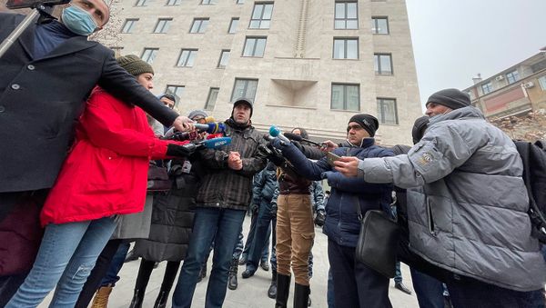 Акция протеста перед министерством юстиции Армении (8 января 2020). Еревaн Акция протеста перед министерством юстиции Армении (8 января 2020). Еревaн - Sputnik Армения