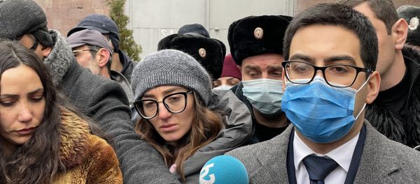 Акция протеста перед министерством юстиции Армении (8 января 2020). Еревaн - Sputnik Արմենիա